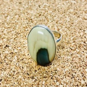 Sterling Silver Native Imperial Jasper Stone Ring
